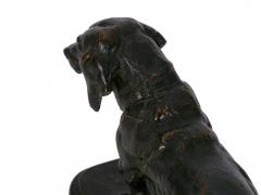 Antoine Louis Barye French Bronze Sculpture of Basset Hound by Antoine Louis Barye F Barbedienne - 1187094