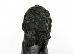 Antoine Louis Barye Lion Marchant Antique French Bronze Sculpture by Antoine L Barye Barbedienne - 1105732