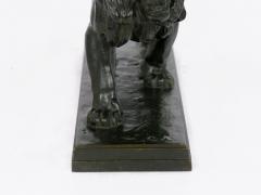 Antoine Louis Barye Lion Marchant Antique French Bronze Sculpture by Antoine L Barye Barbedienne - 1105736