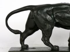 Antoine Louis Barye Lion Marchant Antique French Bronze Sculpture by Antoine L Barye Barbedienne - 1105742