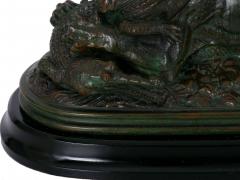 Antoine Louis Barye Tiger Devouring a Gavial Bronze Sculpture after Antoine Louis Barye 19th C  - 1187483