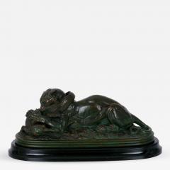 Antoine Louis Barye Tiger Devouring a Gavial Bronze Sculpture after Antoine Louis Barye 19th C  - 1187492