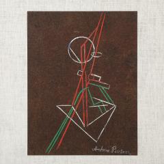 Antoine Pevsner Antoine Pevsner Signed Abstract Composition Screenprint 1961 - 4792696