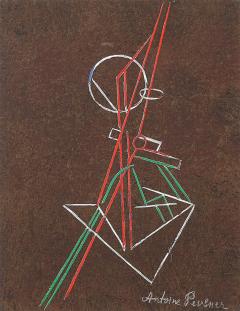 Antoine Pevsner Antoine Pevsner Signed Abstract Composition Screenprint 1961 - 4793125