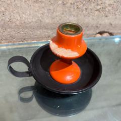 Anton F Rasmussen 1960s Dansk Orange Candle Holder A F Rasmussen Denmark - 3423997