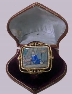 Anton Graff Swiss Gold Portrait Miniature C 1800 attributed Anton Graff - 511977