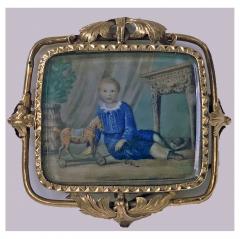 Anton Graff Swiss Gold Portrait Miniature C 1800 attributed Anton Graff - 511979