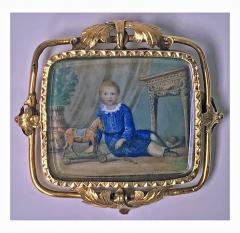 Anton Graff Swiss Gold Portrait Miniature C 1800 attributed Anton Graff - 511980