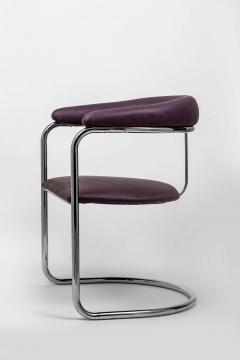 Anton Lorenz Anton Lorenz for Thonet Cantilevered Chrome Chairs - 1958478