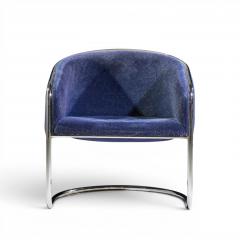 Anton Lorenz Anton Lorenz for Thonet Mid Century Chrome Tub Chairs Pair - 4596918