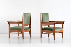 Anton Lucas Pair of Anton Lucas Art Deco Armchairs in Oak and Macassar Ebony 1925 - 1460296