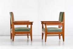 Anton Lucas Pair of Anton Lucas Art Deco Armchairs in Oak and Macassar Ebony 1925 - 1460298