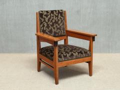 Anton Lucas Pair of Anton Lucas Art Deco Armchairs in Oak and Macassar Netherlands 1920s - 4597966