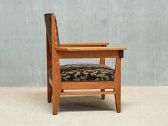 Anton Lucas Pair of Anton Lucas Art Deco Armchairs in Oak and Macassar Netherlands 1920s - 4597973