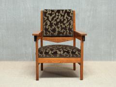 Anton Lucas Pair of Anton Lucas Art Deco Armchairs in Oak and Macassar Netherlands 1920s - 4597976