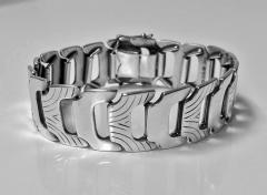 Anton Michelsen 1950s Scandinavian Silver Bracelet Anton Michelsen - 1199404