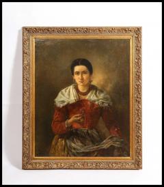 Anton Romako 19th Century Portrait Painting of a Women by Anton Romako Austrian 1832 1889  - 3880416