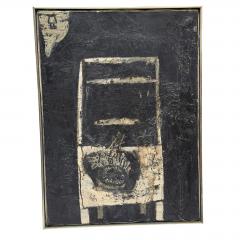 Antoni Tapies Post War Antoni Clav Atrb Oil Painting in the Manner of Antoni Tapies - 4594091