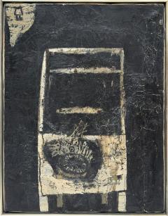 Antoni Tapies Post War Antoni Clav Atrb Oil Painting in the Manner of Antoni Tapies - 4594796