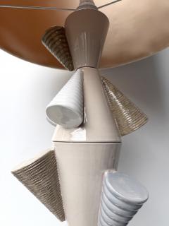 Antonio Cagianelli Contemporary Ceramic Cones Floor Lamp by Antonio Cagianelli Italy - 4640312