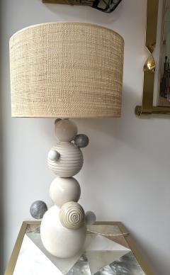 Antonio Cagianelli Contemporary Pair of Ceramic Atomo Lamps by Antonio Cagianelli Italy - 2938440