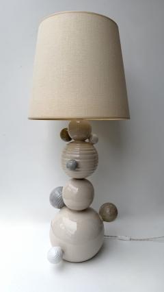 Antonio Cagianelli Contemporary Pair of Ceramic Atomo Lamps by Antonio Cagianelli Italy - 4644879