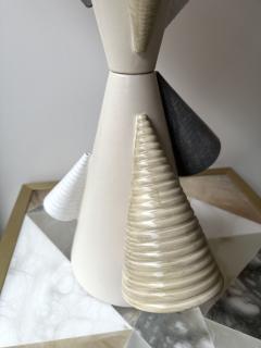 Antonio Cagianelli Contemporary Pair of Ceramic Cone Lamps by Antonio Cagianelli Italy - 2938386
