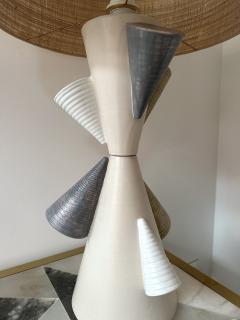 Antonio Cagianelli Contemporary Pair of Ceramic Cone Lamps by Antonio Cagianelli Italy - 2938392