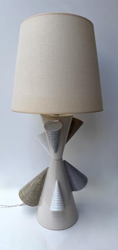 Antonio Cagianelli Contemporary Pair of Ceramic Cone Lamps by Antonio Cagianelli Italy - 4646240