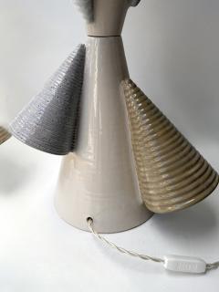 Antonio Cagianelli Contemporary Pair of Ceramic Cone Lamps by Antonio Cagianelli Italy - 4646242