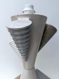 Antonio Cagianelli Contemporary Pair of Ceramic Cone Lamps by Antonio Cagianelli Italy - 4646248
