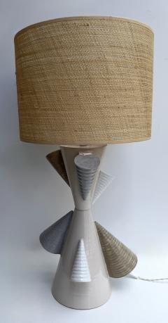 Antonio Cagianelli Contemporary Pair of Ceramic Cone Lamps by Antonio Cagianelli Italy - 4646249
