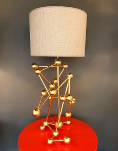 Antonio Cagianelli Contemporary Pair of Lamps Atomic Gold Leaf by Antonio Cagianelli Italy - 522384