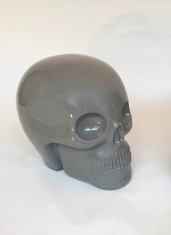 Antonio Cagianelli Contemporary Stool Skull in Grey Ceramic by Antonio Cagianelli - 522004