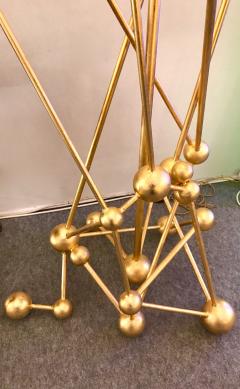 Antonio Cagianelli Floor Lamp Atomica Iron Gold Leaf by Antonio Cagianelli Italy 2018  - 773451