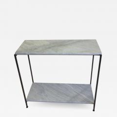 Antonio Citterio 2 Italian Iron Marble Minimalist Consoles Sofa Tables Attr Antonio Citterio - 1698524