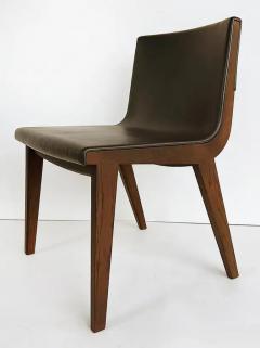 Antonio Citterio Antonio Citterio Acanto Leather Wenge Dining Chairs Set 6 - 4032153