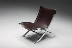 Antonio Citterio ILVA Design Lounge Chair Model Cuba Burgundy Leather Denmark 2000s - 3413347