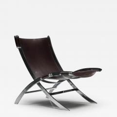 Antonio Citterio ILVA Design Lounge Chair Model Cuba Burgundy Leather Denmark 2000s - 3419304