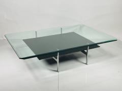 Antonio Citterio Leather Aluminum Glass Coffee Table by Antonio Citterio for B B Italia - 2995411