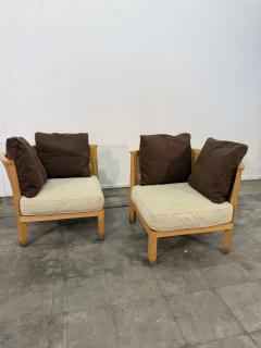 Antonio Citterio Pair of Mozart Lounge Chairs by Antonio Citterio for Flexform Italy - 4497915