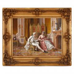 Antonio Ermolao Paoletti Love lyrics a romantic Italian genre painting by Antonio Paoletti - 3045653