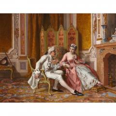 Antonio Ermolao Paoletti Love lyrics a romantic Italian genre painting by Antonio Paoletti - 3045718