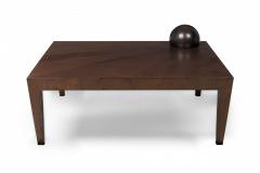 Antonio Fortuna Contemporary American Square Coffee Table with Orb - 4171593