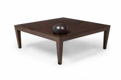 Antonio Fortuna Contemporary American Square Coffee Table with Orb - 4171596