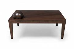 Antonio Fortuna Contemporary American Square Coffee Table with Orb - 4171597