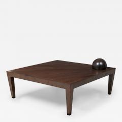 Antonio Fortuna Contemporary American Square Coffee Table with Orb - 4198940