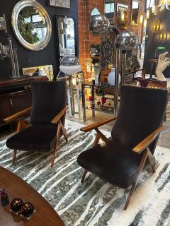 Antonio Gorgone Pair of 2 Carlo Mollino for Antonio Gorgone Armchairs 1950s - 2911708