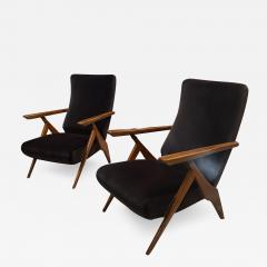 Antonio Gorgone Pair of 2 Carlo Mollino for Antonio Gorgone Armchairs 1950s - 2913015