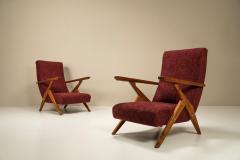 Antonio Gorgone Set of Two Reclining Lounge Chairs in The Style of Antonio Gorgone Italy 1950s - 3047152